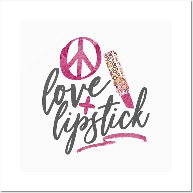 Love and lipstick Wall Art by artsytee